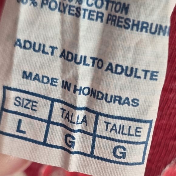 Trendy Red Distressed Graphic Tee - Picture 2 of 4